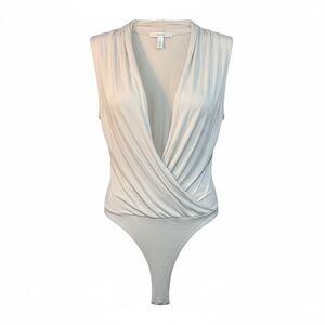 Vince Ivory Wrap-Front Bodysuit | Modern Minimal Chic – L